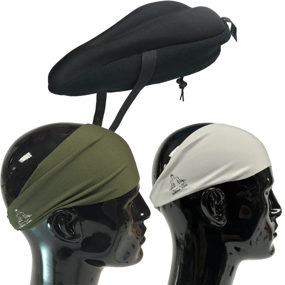 Bundle Pack: Bike Seat Cushion   2 Performance Sweatbands - PelotonMemes Exclusive