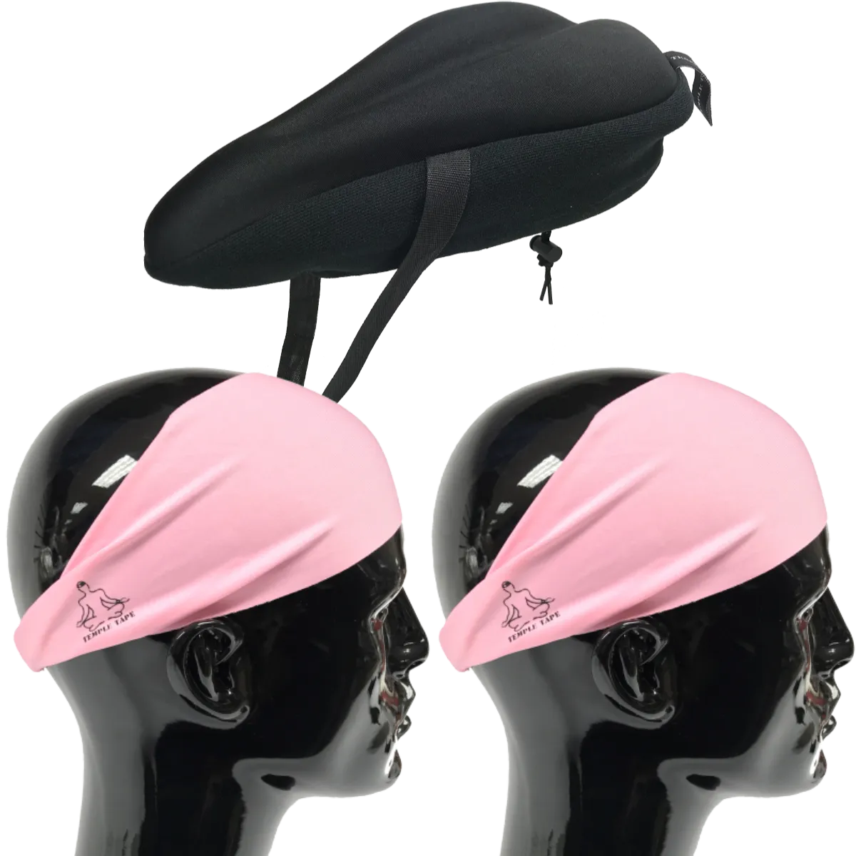 Bundle Pack: Bike Seat Cushion   2 Performance Sweatbands - PelotonMemes Exclusive