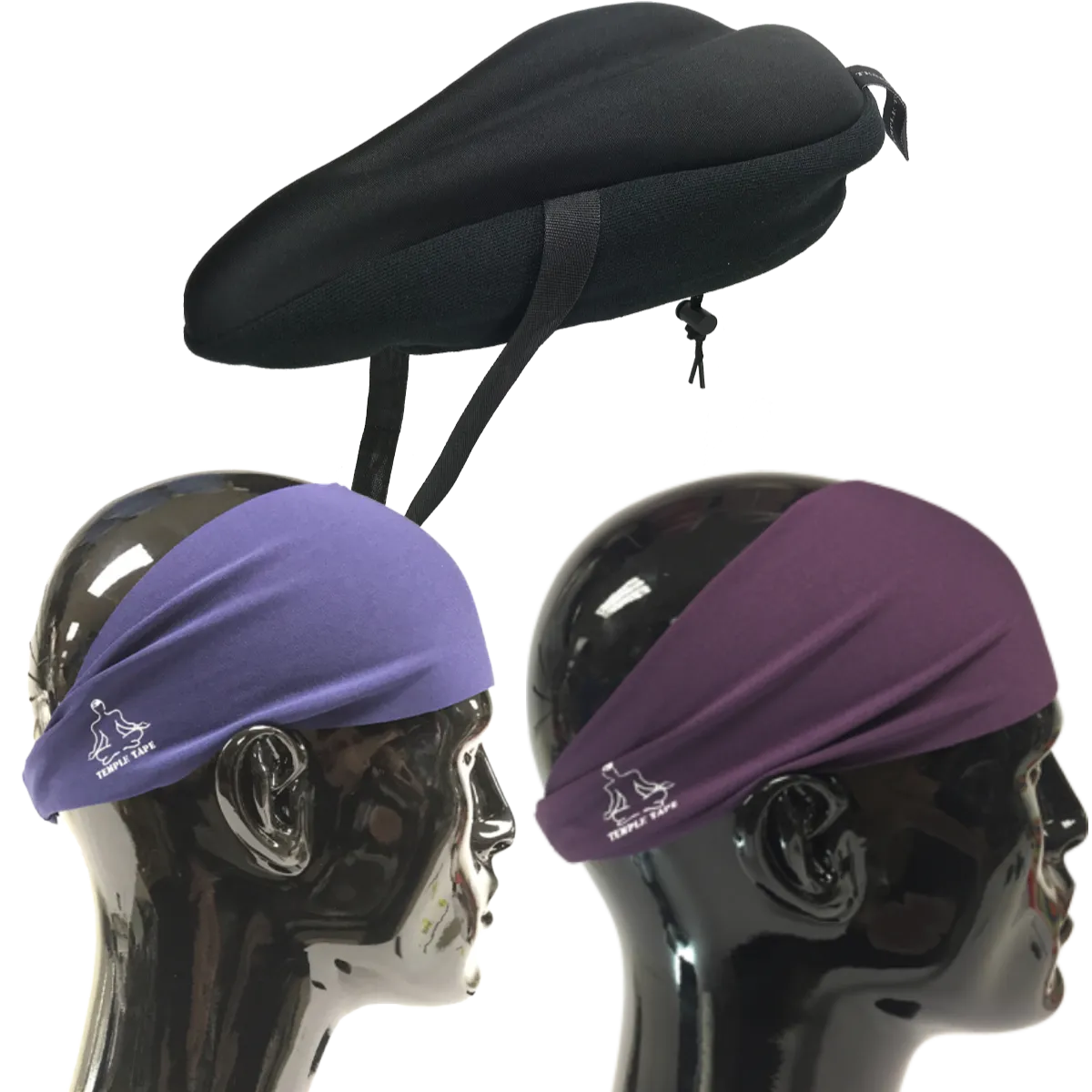 Bundle Pack: Bike Seat Cushion   2 Performance Sweatbands - PelotonMemes Exclusive