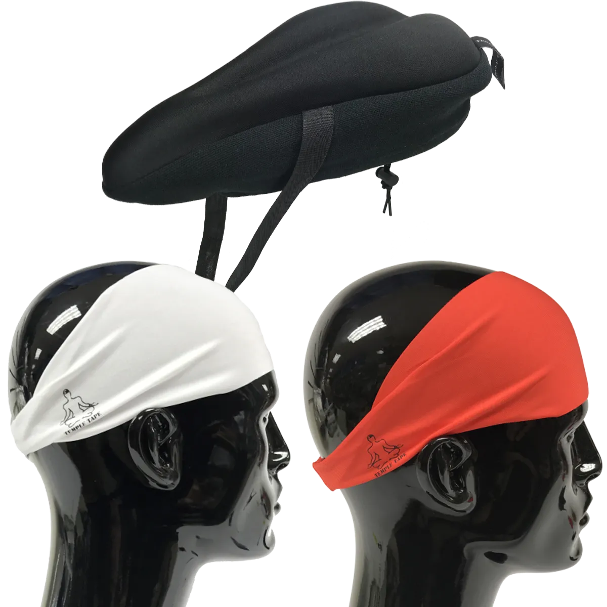 Bundle Pack: Bike Seat Cushion   2 Performance Sweatbands - PelotonMemes Exclusive