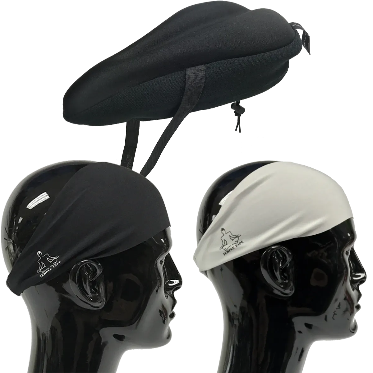 Bundle Pack: Bike Seat Cushion   2 Performance Sweatbands - PelotonMemes Exclusive
