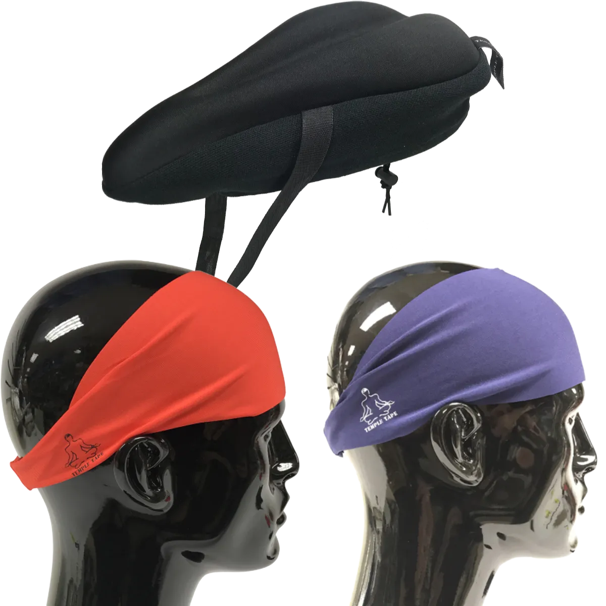 Bundle Pack: Bike Seat Cushion   2 Performance Sweatbands - PelotonMemes Exclusive