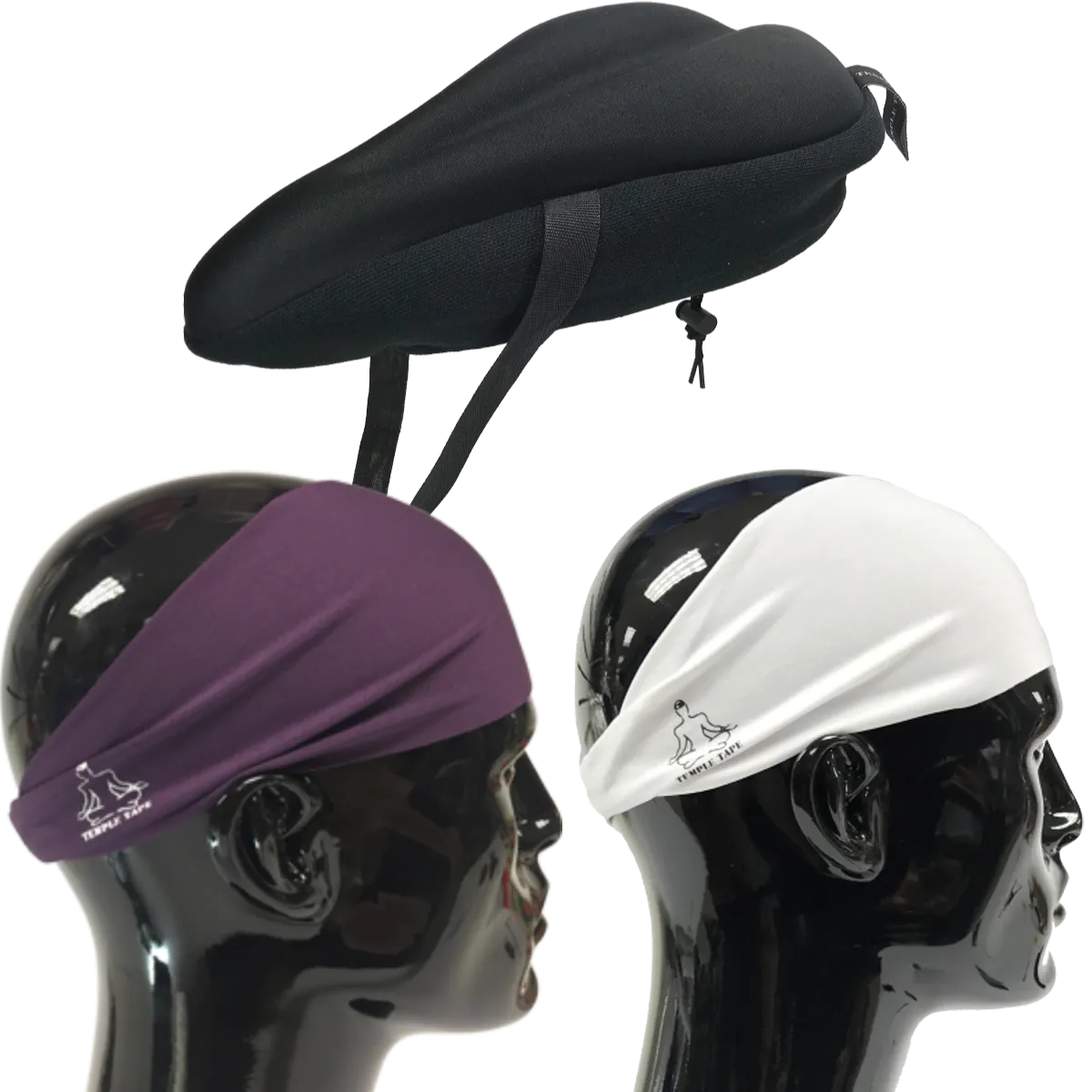 Bundle Pack: Bike Seat Cushion   2 Performance Sweatbands - PelotonMemes Exclusive