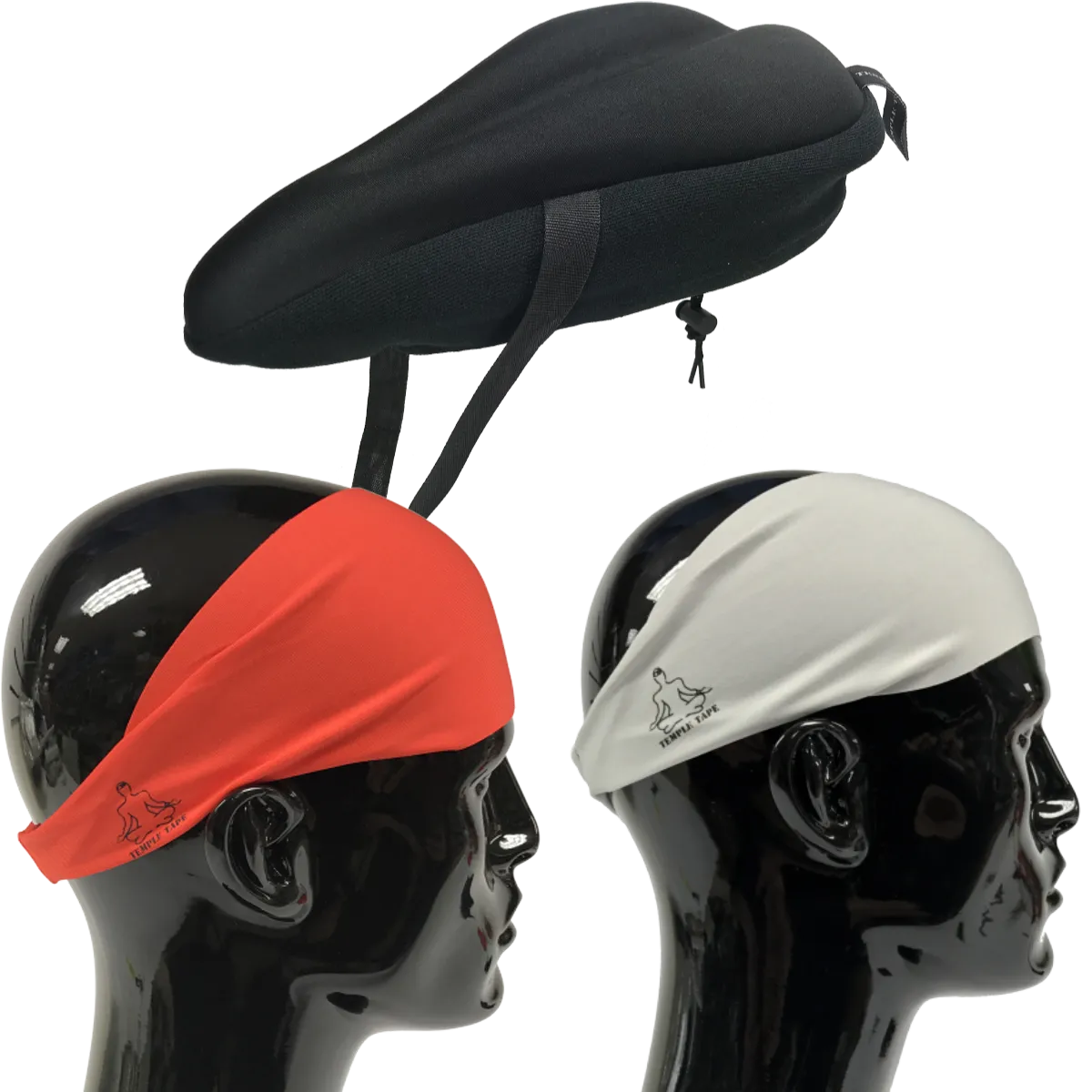 Bundle Pack: Bike Seat Cushion   2 Performance Sweatbands - PelotonMemes Exclusive
