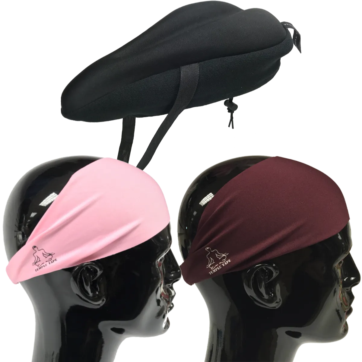 Bundle Pack: Bike Seat Cushion   2 Performance Sweatbands - PelotonMemes Exclusive