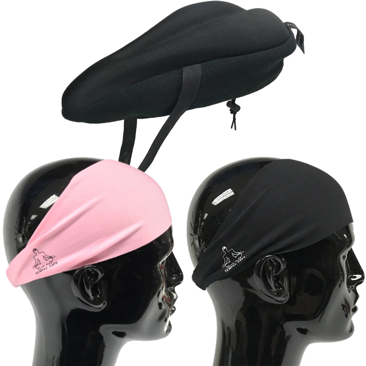 Bundle Pack: Bike Seat Cushion   2 Performance Sweatbands - PelotonMemes Exclusive