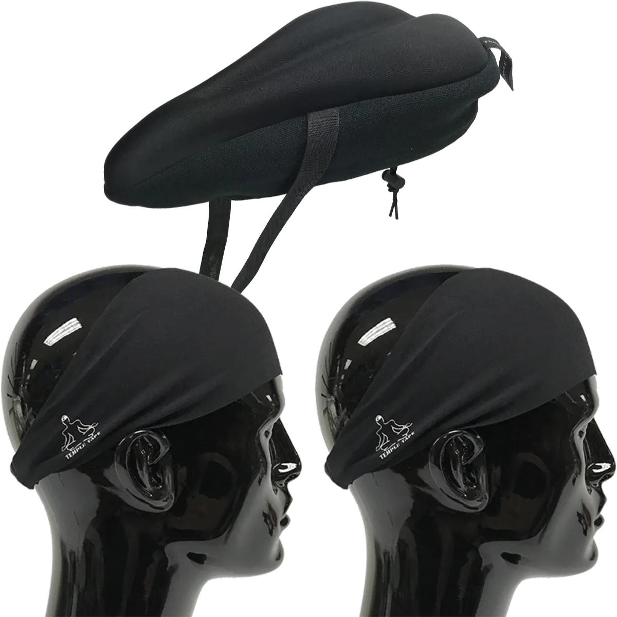 Bundle Pack: Bike Seat Cushion   2 Performance Sweatbands - PelotonMemes Exclusive