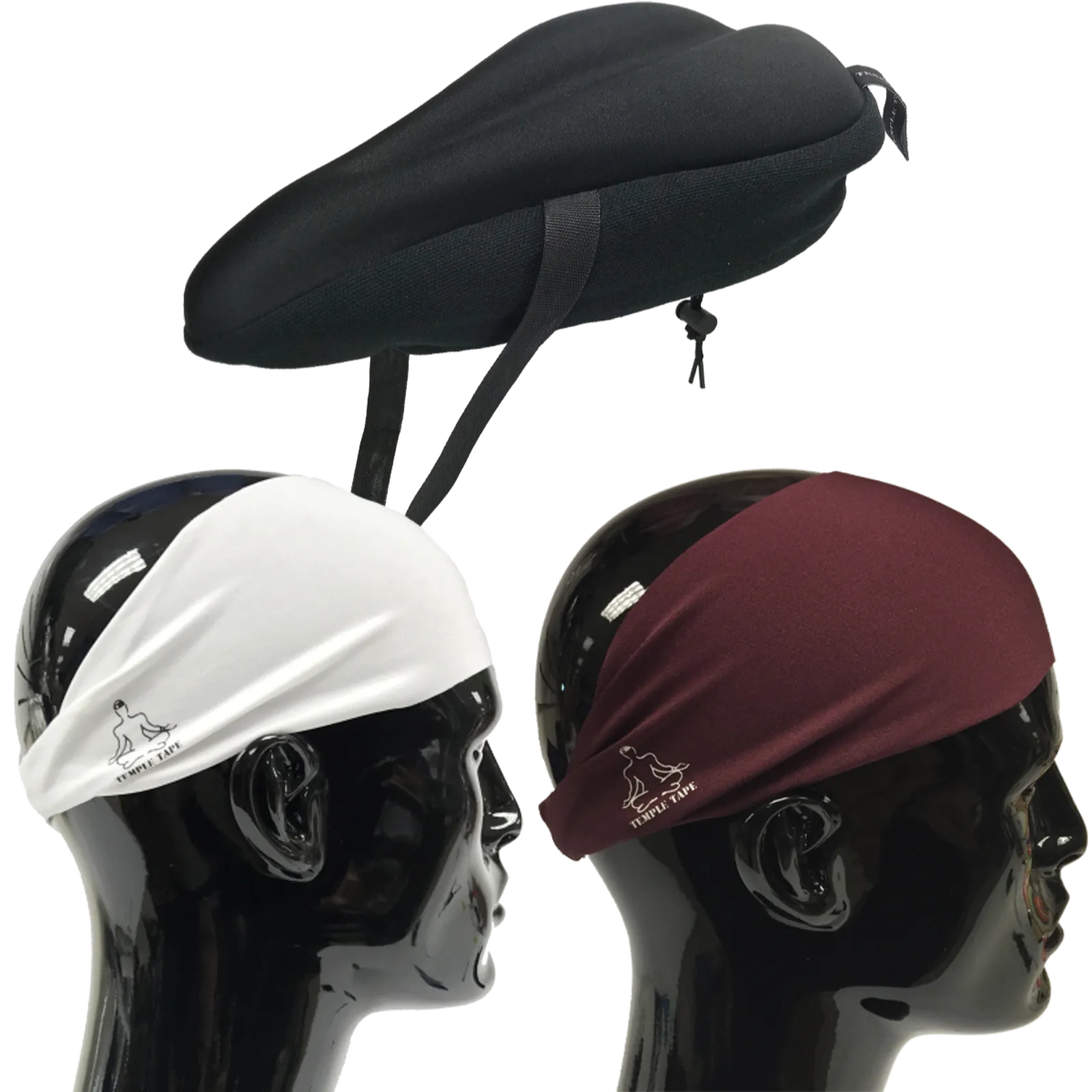 Bundle Pack: Bike Seat Cushion   2 Performance Sweatbands - PelotonMemes Exclusive