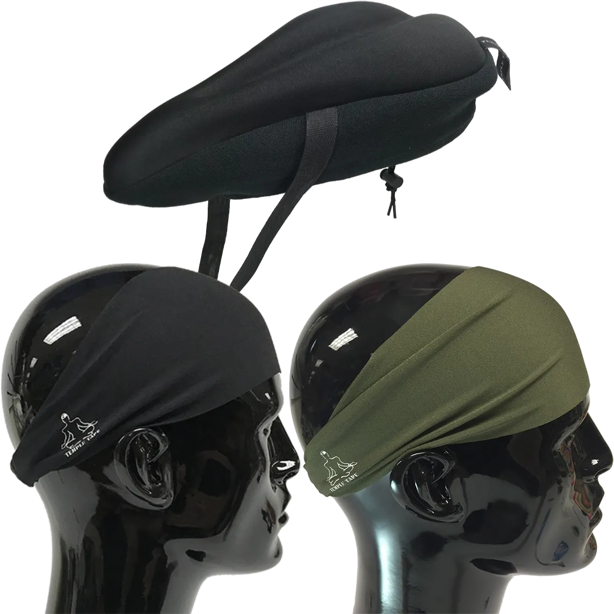 Bundle Pack: Bike Seat Cushion   2 Performance Sweatbands - PelotonMemes Exclusive