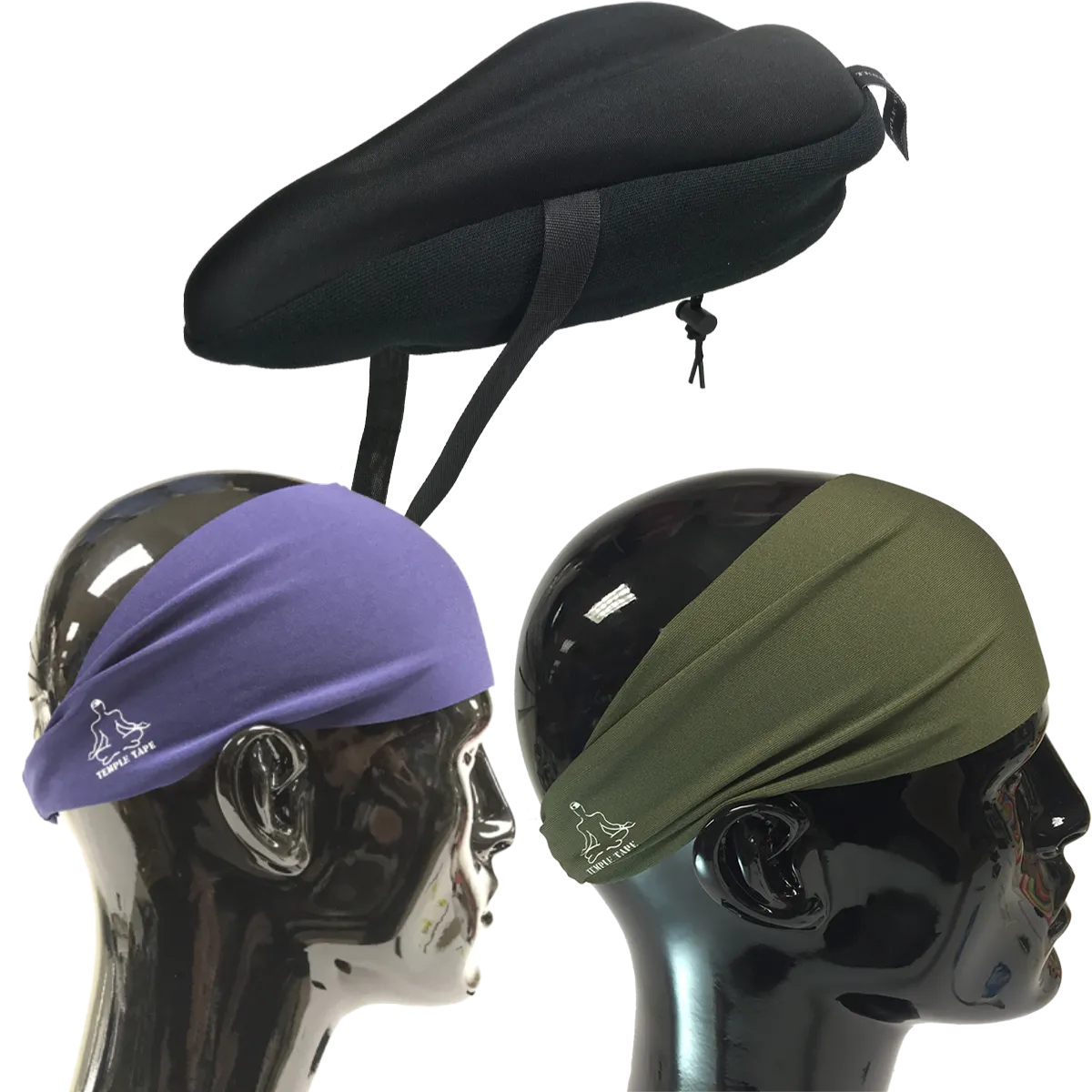 Bundle Pack: Bike Seat Cushion   2 Performance Sweatbands - PelotonMemes Exclusive