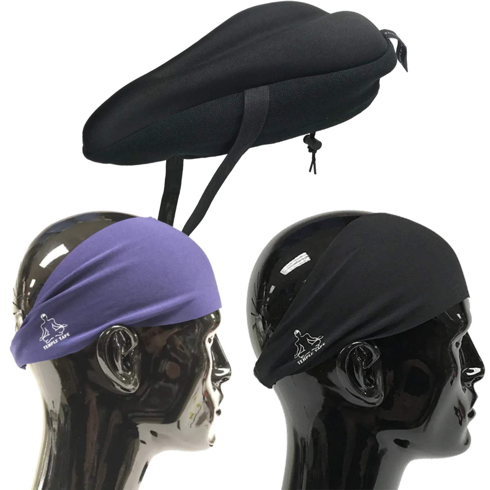 Bundle Pack: Bike Seat Cushion   2 Performance Sweatbands - PelotonMemes Exclusive