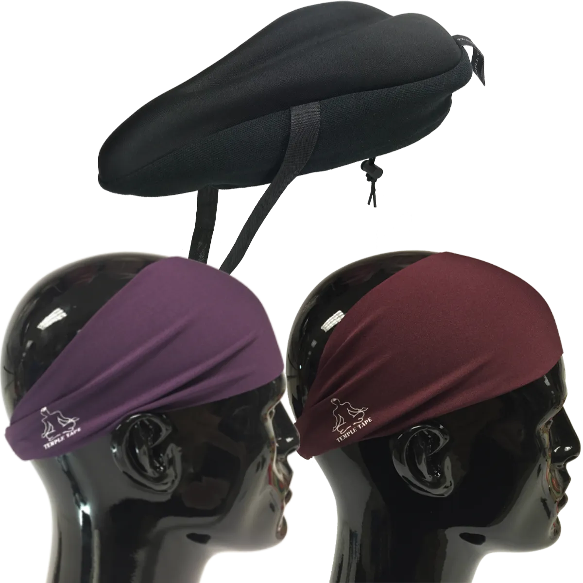 Bundle Pack: Bike Seat Cushion   2 Performance Sweatbands - PelotonMemes Exclusive