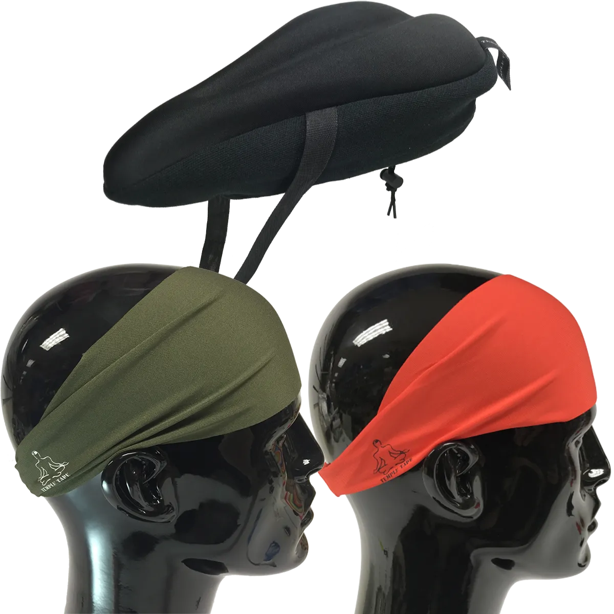 Bundle Pack: Bike Seat Cushion   2 Performance Sweatbands - PelotonMemes Exclusive