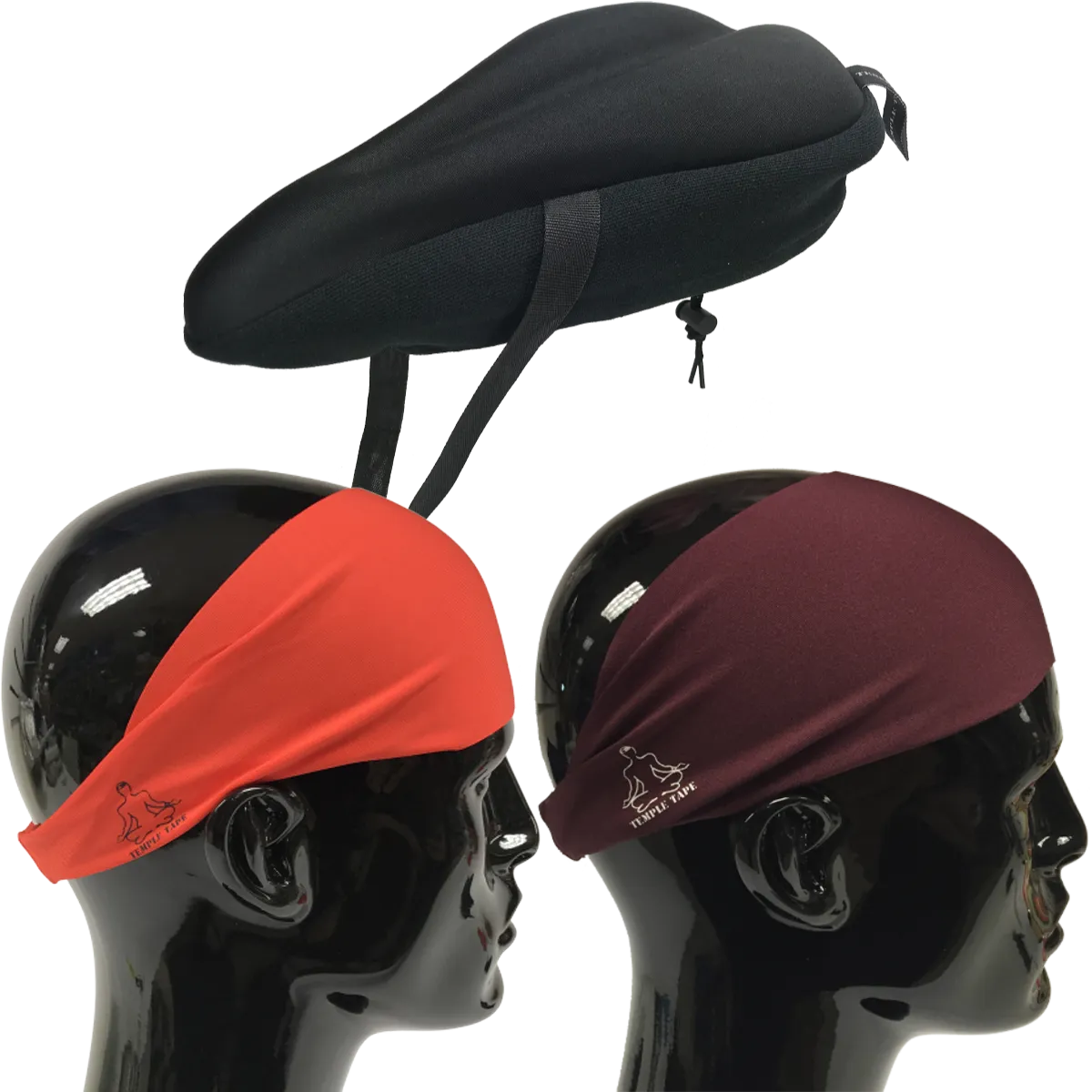 Bundle Pack: Bike Seat Cushion   2 Performance Sweatbands - PelotonMemes Exclusive