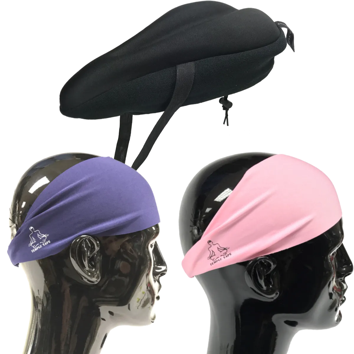 Bundle Pack: Bike Seat Cushion   2 Performance Sweatbands - PelotonMemes Exclusive