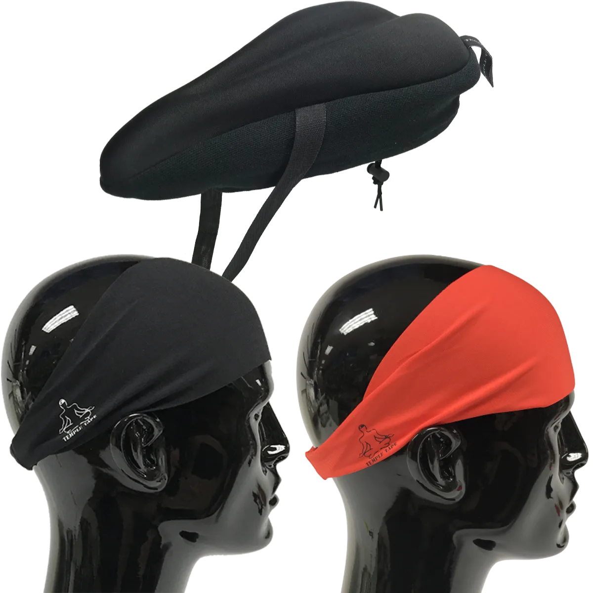 Bundle Pack: Bike Seat Cushion   2 Performance Sweatbands - PelotonMemes Exclusive