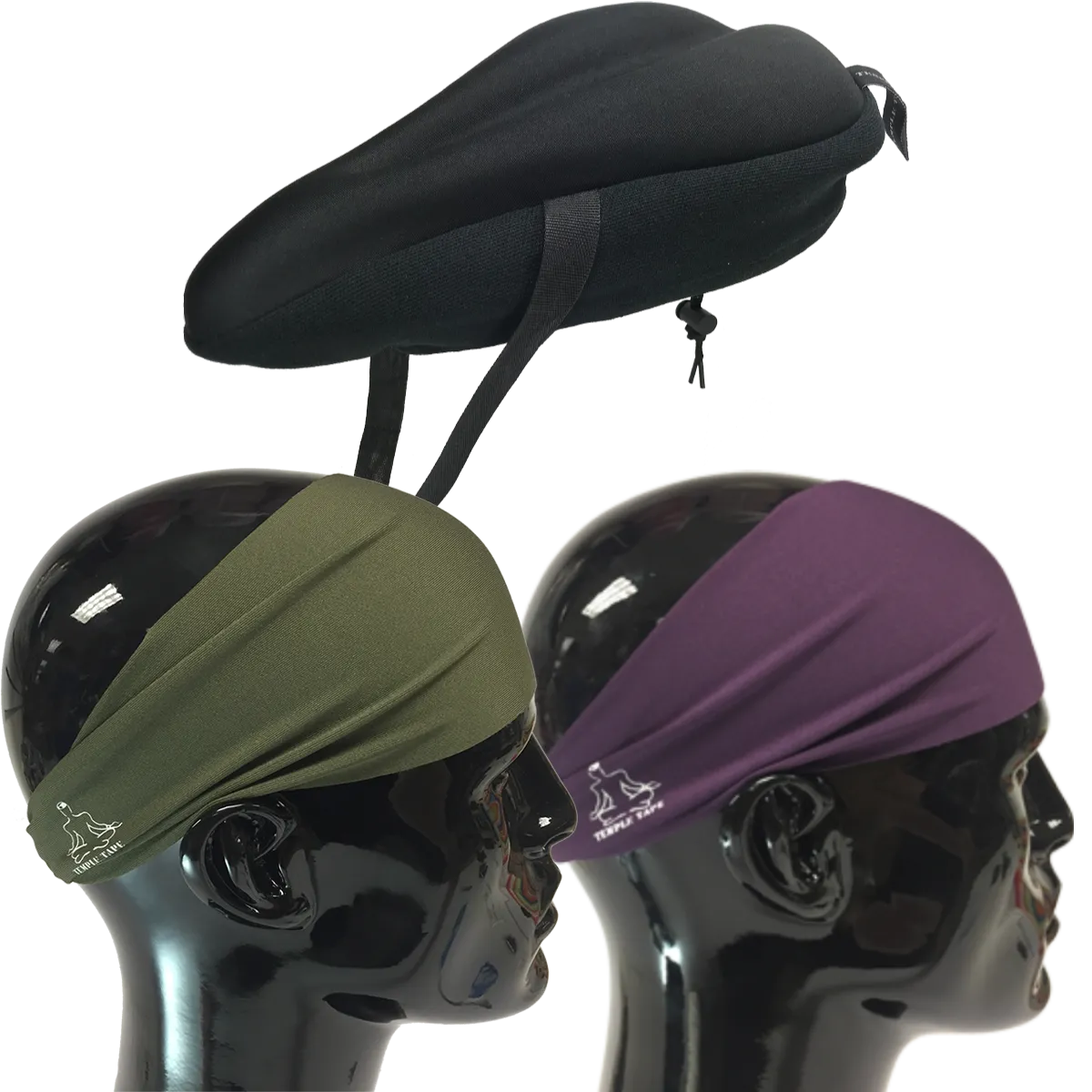 Bundle Pack: Bike Seat Cushion   2 Performance Sweatbands - PelotonMemes Exclusive