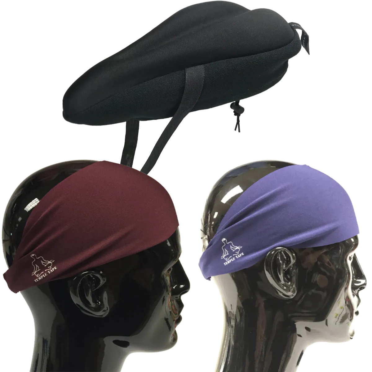 Bundle Pack: Bike Seat Cushion   2 Performance Sweatbands - PelotonMemes Exclusive