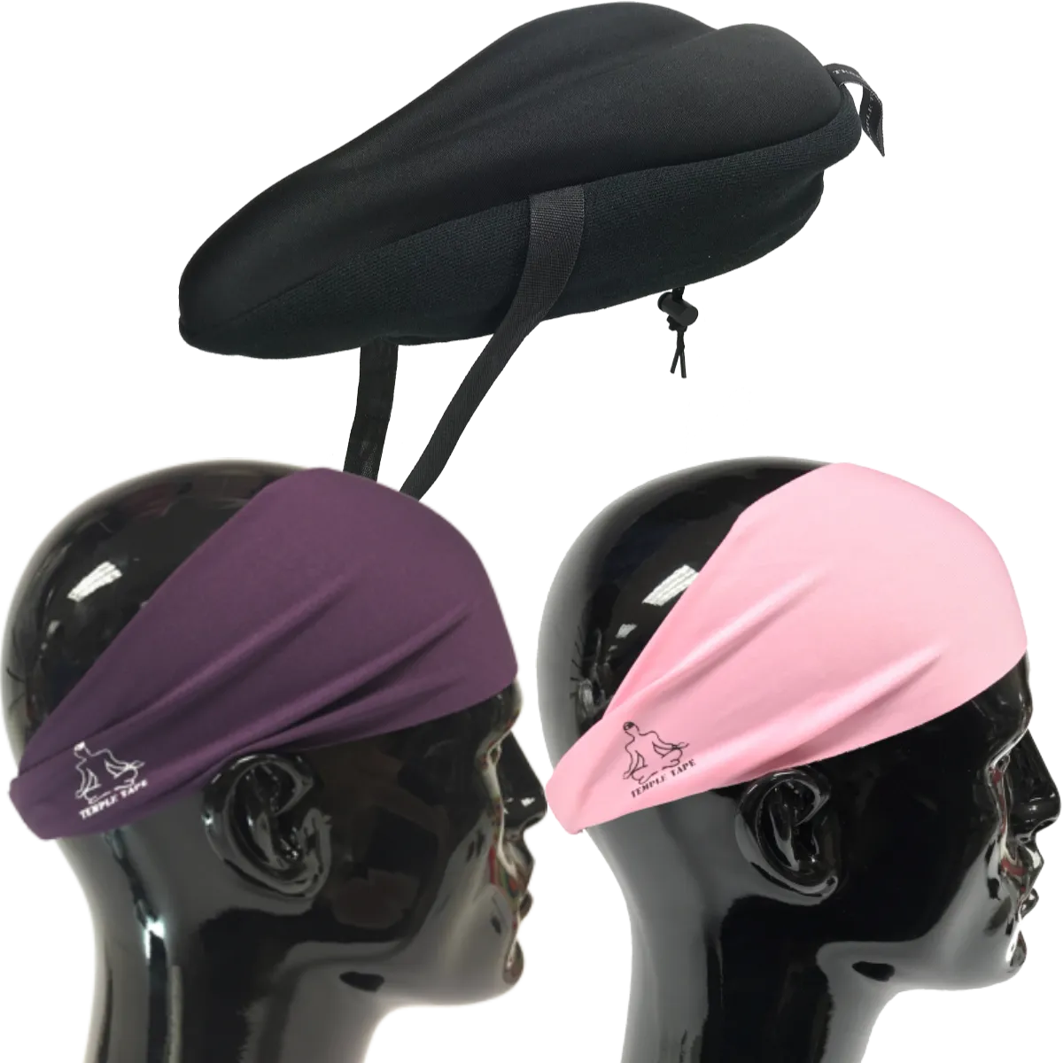 Bundle Pack: Bike Seat Cushion   2 Performance Sweatbands - PelotonMemes Exclusive