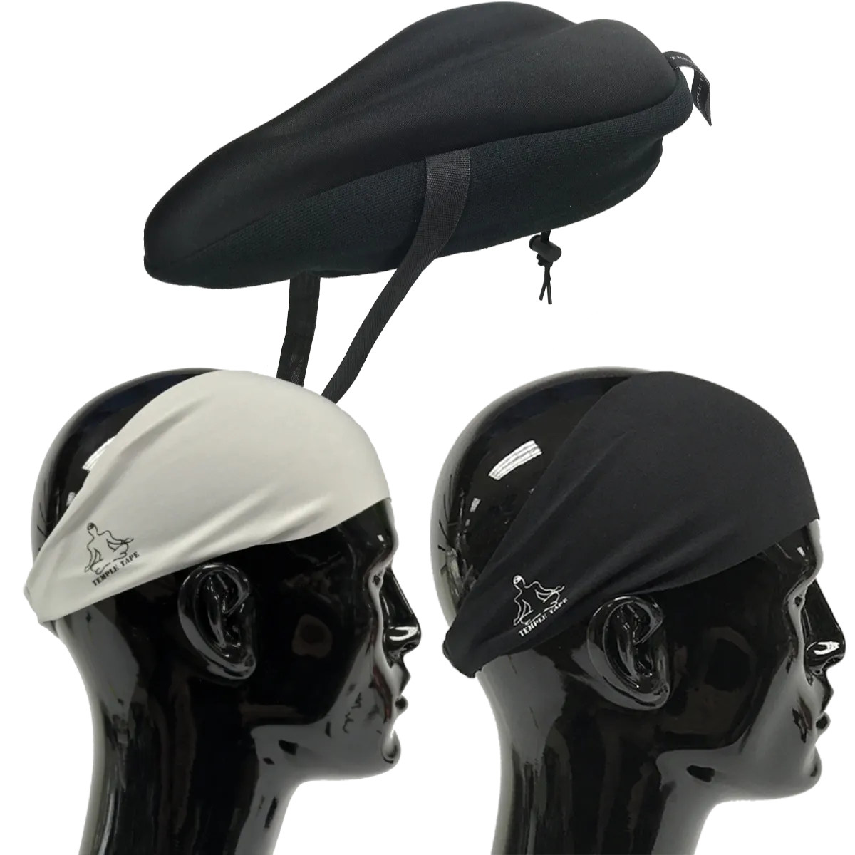 Bundle Pack: Bike Seat Cushion   2 Performance Sweatbands - PelotonMemes Exclusive