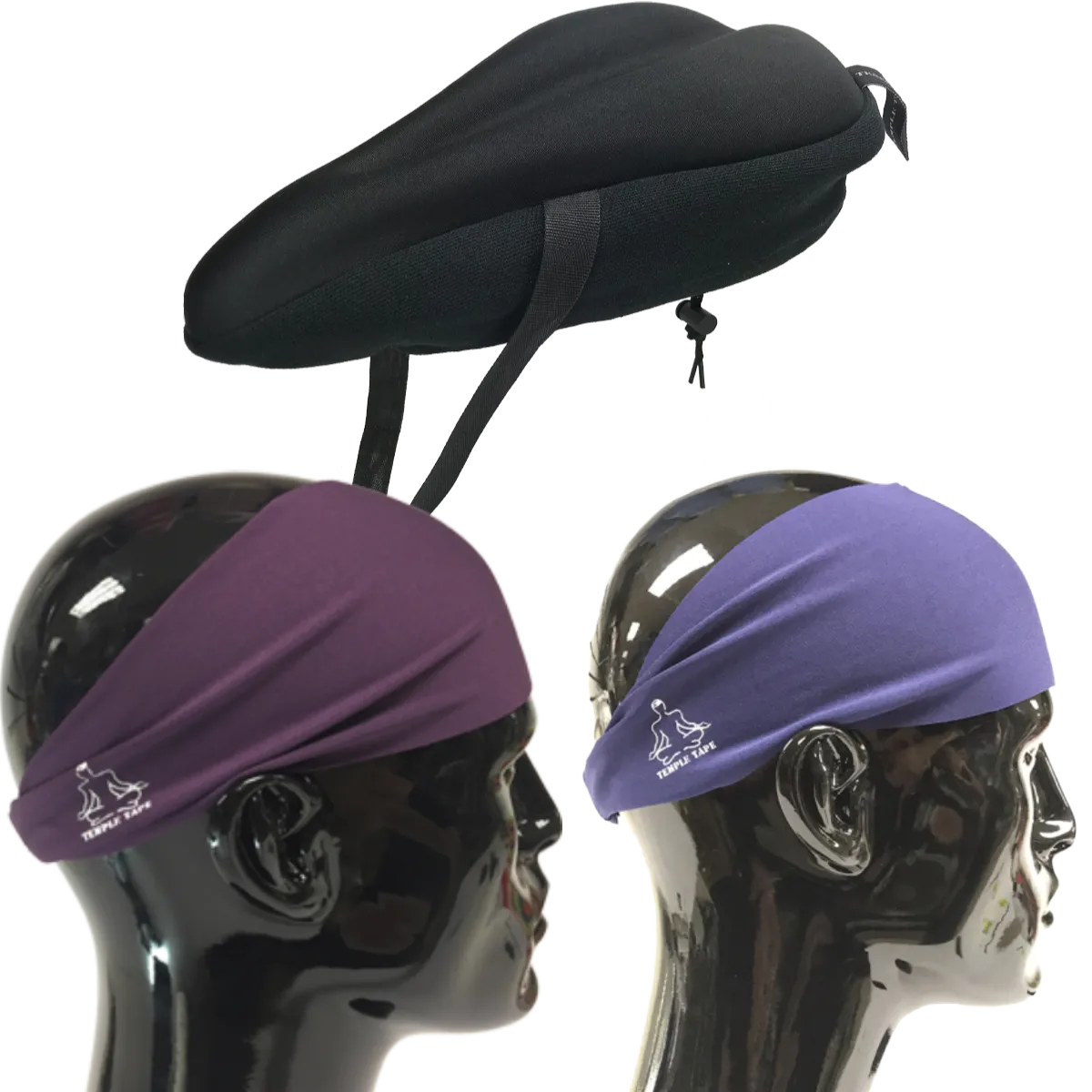 Bundle Pack: Bike Seat Cushion   2 Performance Sweatbands - PelotonMemes Exclusive