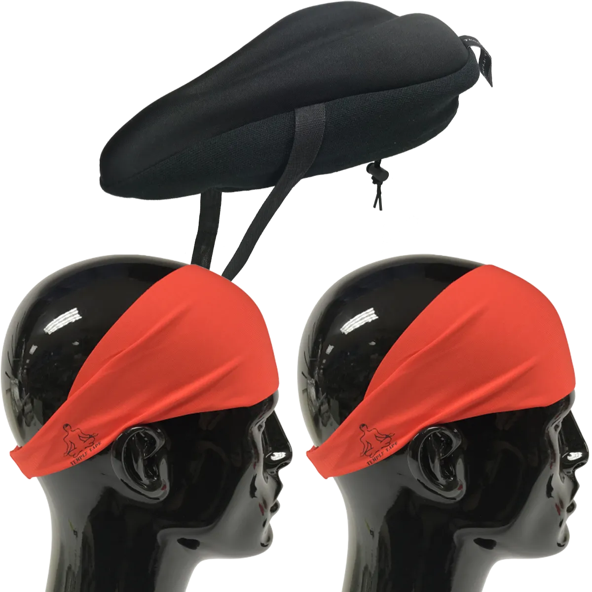 Bundle Pack: Bike Seat Cushion   2 Performance Sweatbands - PelotonMemes Exclusive