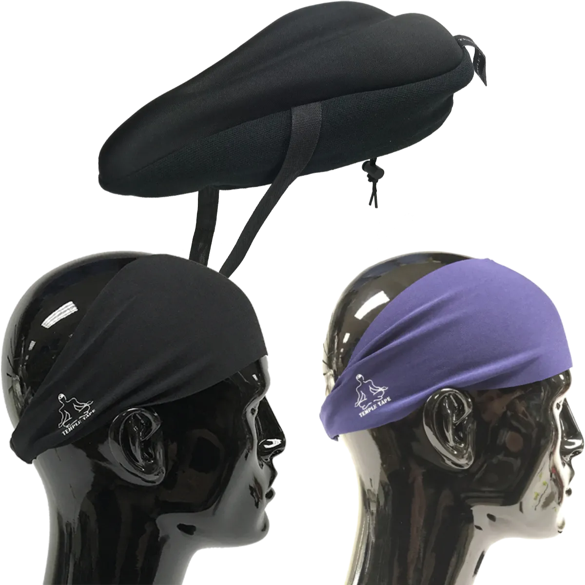 Bundle Pack: Bike Seat Cushion   2 Performance Sweatbands - PelotonMemes Exclusive