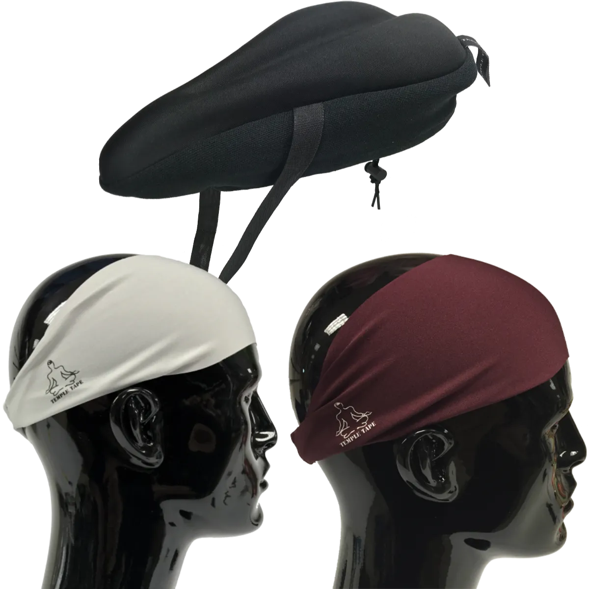Bundle Pack: Bike Seat Cushion   2 Performance Sweatbands - PelotonMemes Exclusive