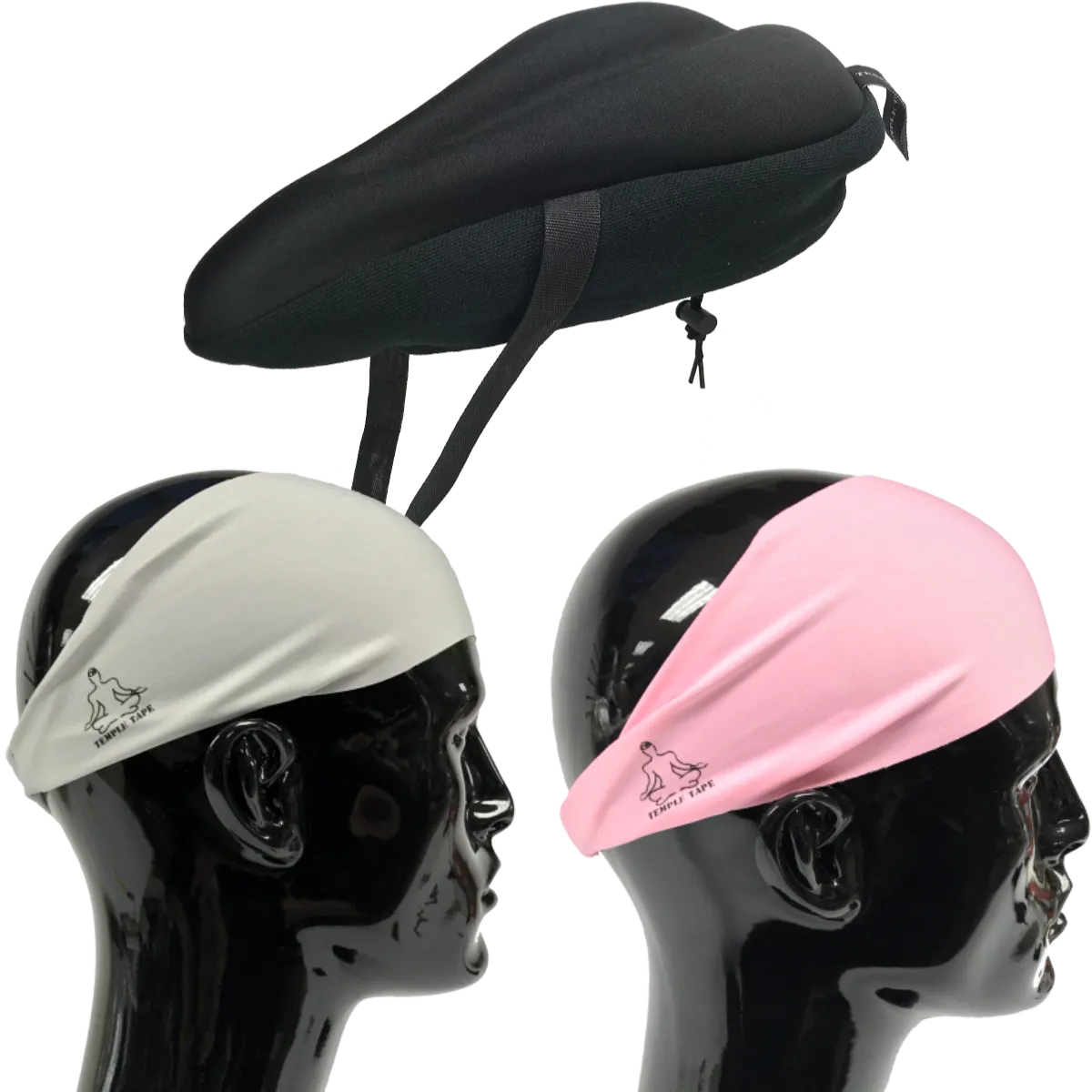 Bundle Pack: Bike Seat Cushion   2 Performance Sweatbands - PelotonMemes Exclusive