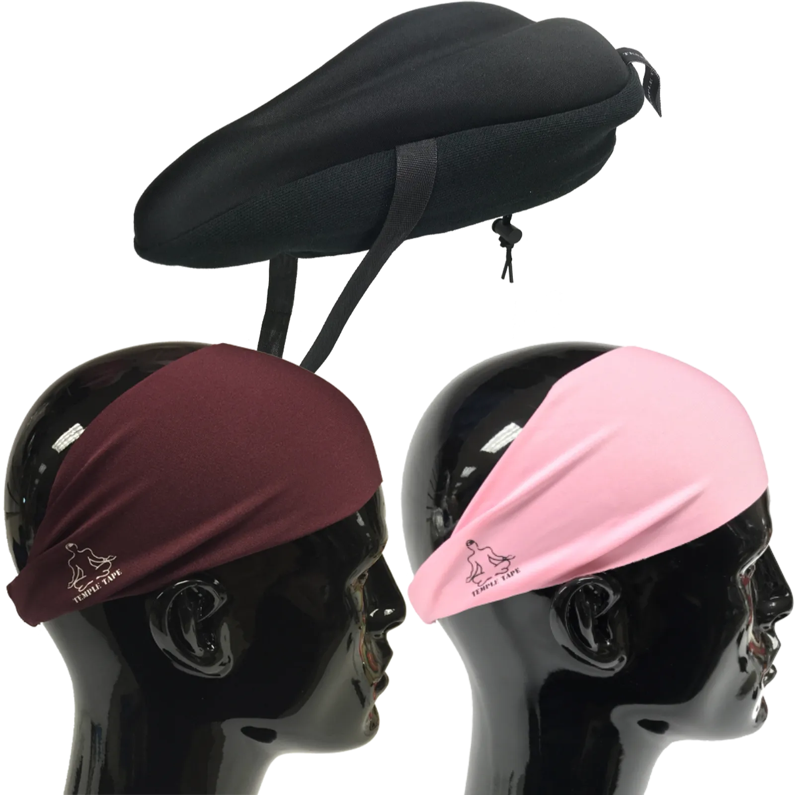 Bundle Pack: Bike Seat Cushion   2 Performance Sweatbands - PelotonMemes Exclusive
