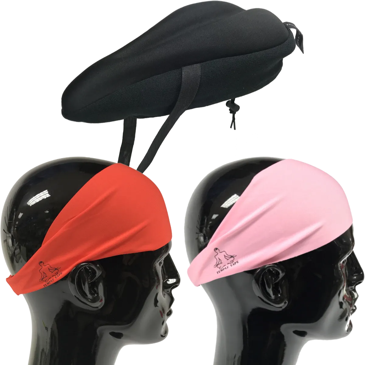 Bundle Pack: Bike Seat Cushion   2 Performance Sweatbands - PelotonMemes Exclusive