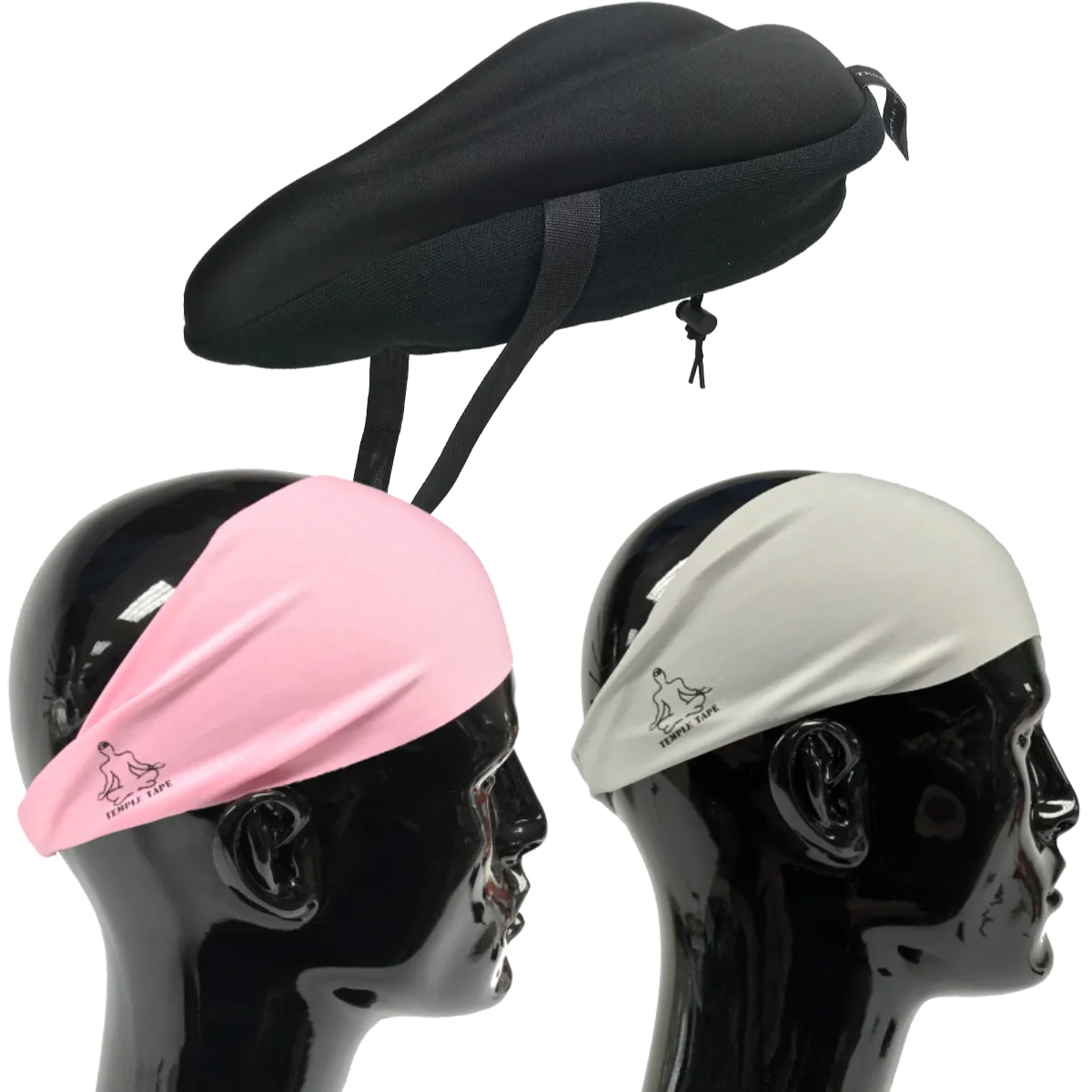 Bundle Pack: Bike Seat Cushion   2 Performance Sweatbands - PelotonMemes Exclusive