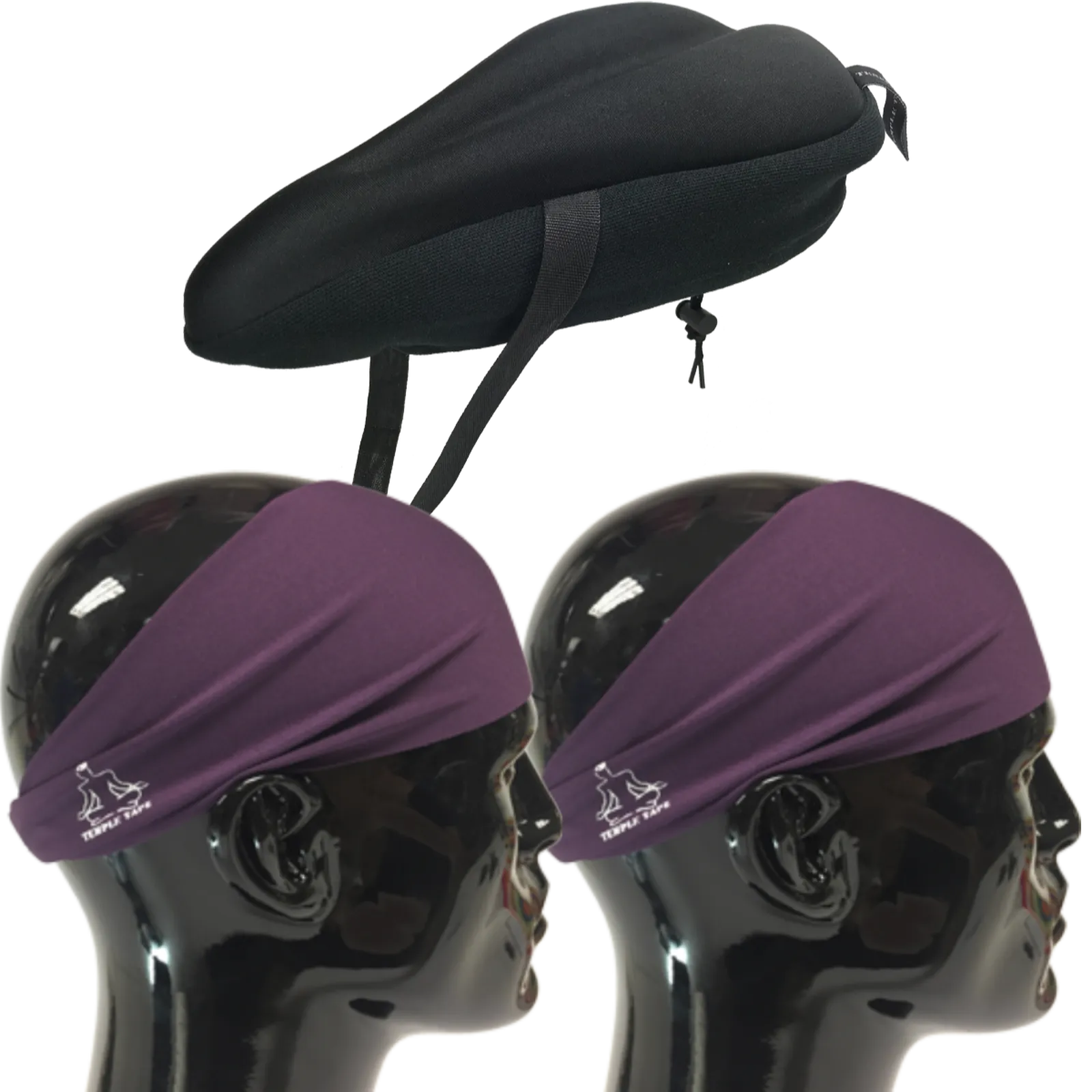 Bundle Pack: Bike Seat Cushion   2 Performance Sweatbands - PelotonMemes Exclusive