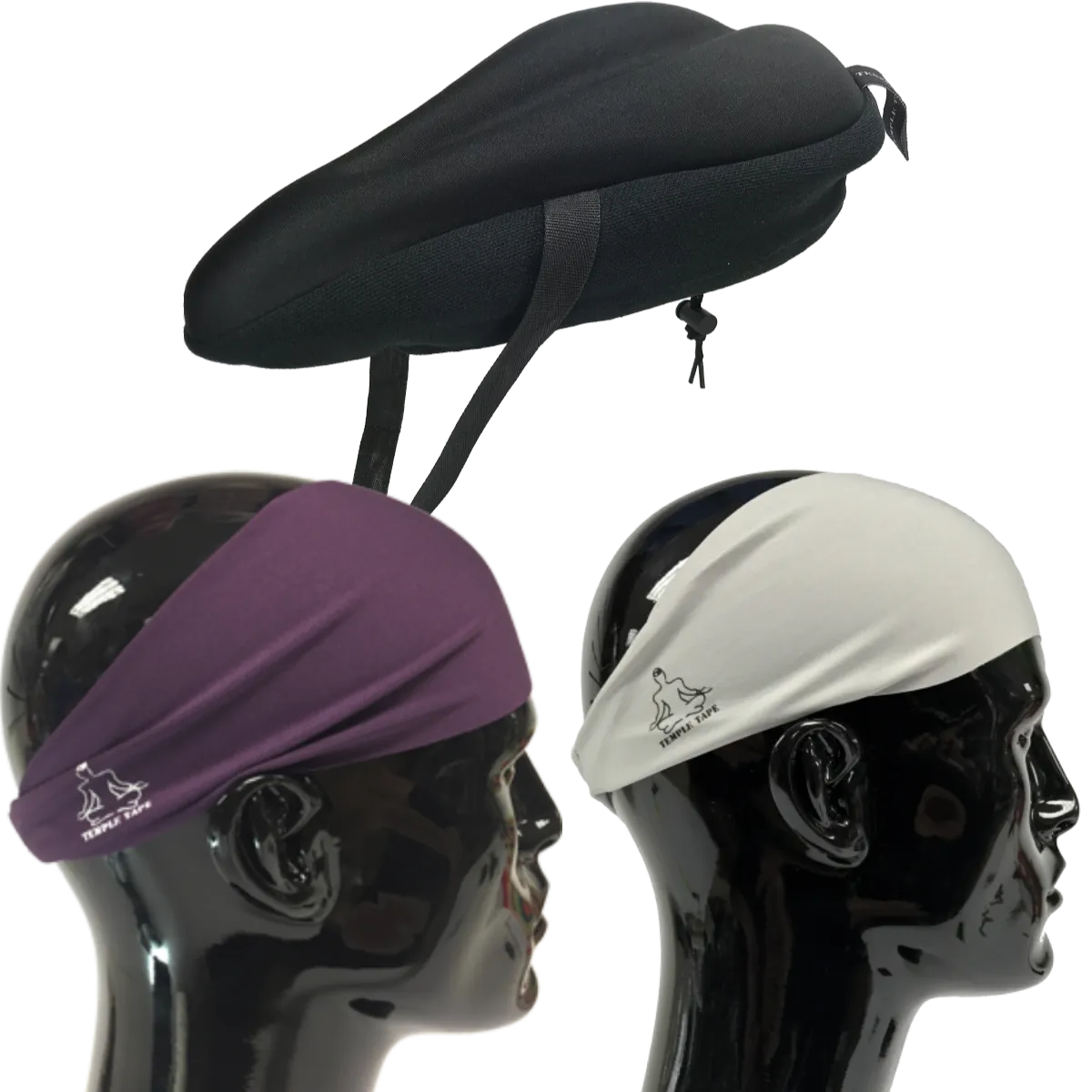 Bundle Pack: Bike Seat Cushion   2 Performance Sweatbands - PelotonMemes Exclusive