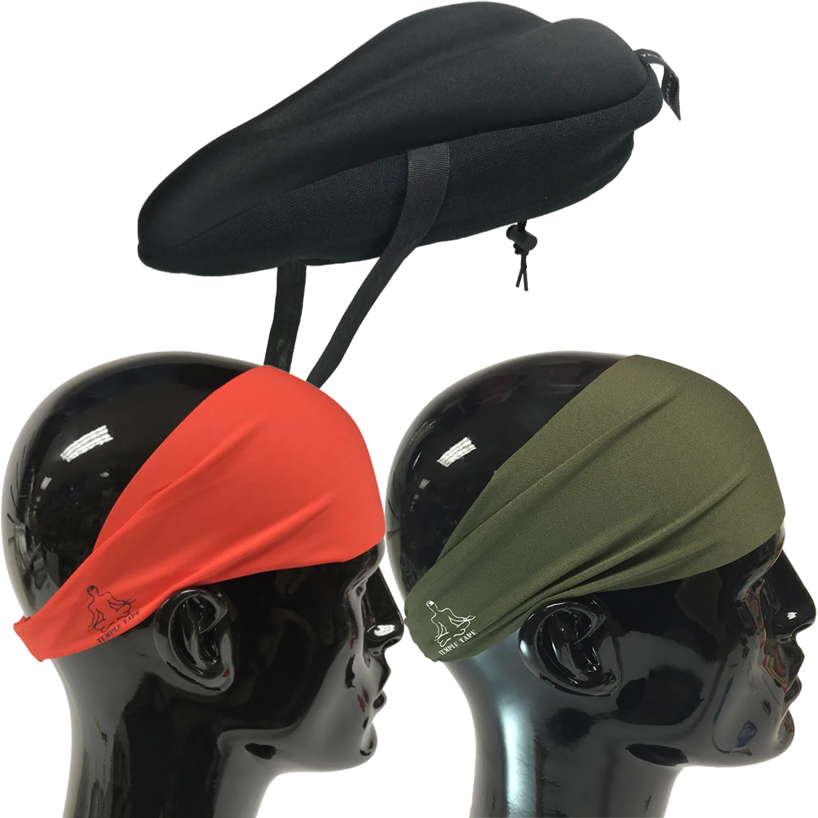 Bundle Pack: Bike Seat Cushion   2 Performance Sweatbands - PelotonMemes Exclusive