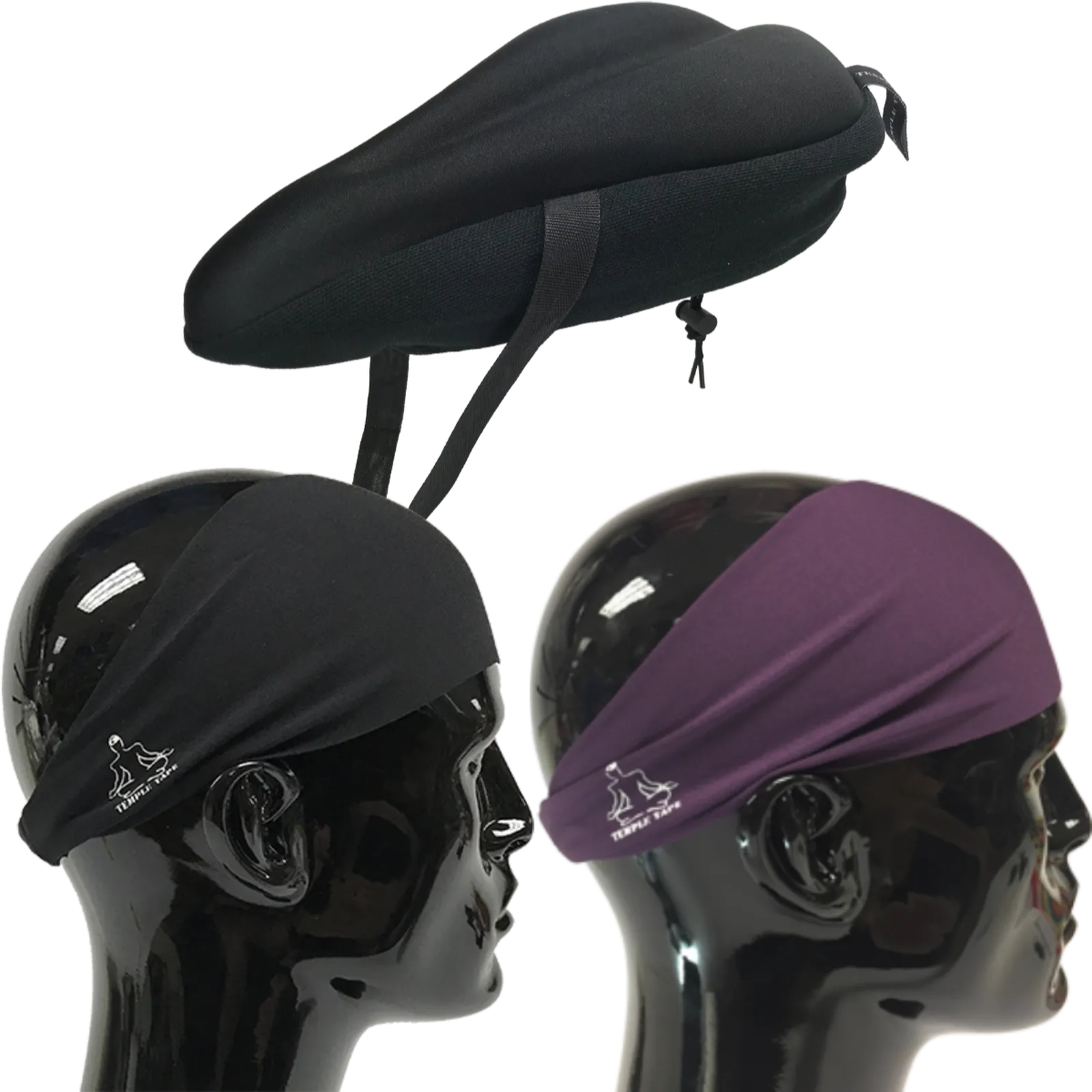 Bundle Pack: Bike Seat Cushion   2 Performance Sweatbands - PelotonMemes Exclusive