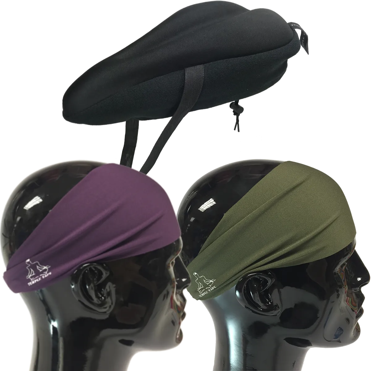 Bundle Pack: Bike Seat Cushion   2 Performance Sweatbands - PelotonMemes Exclusive