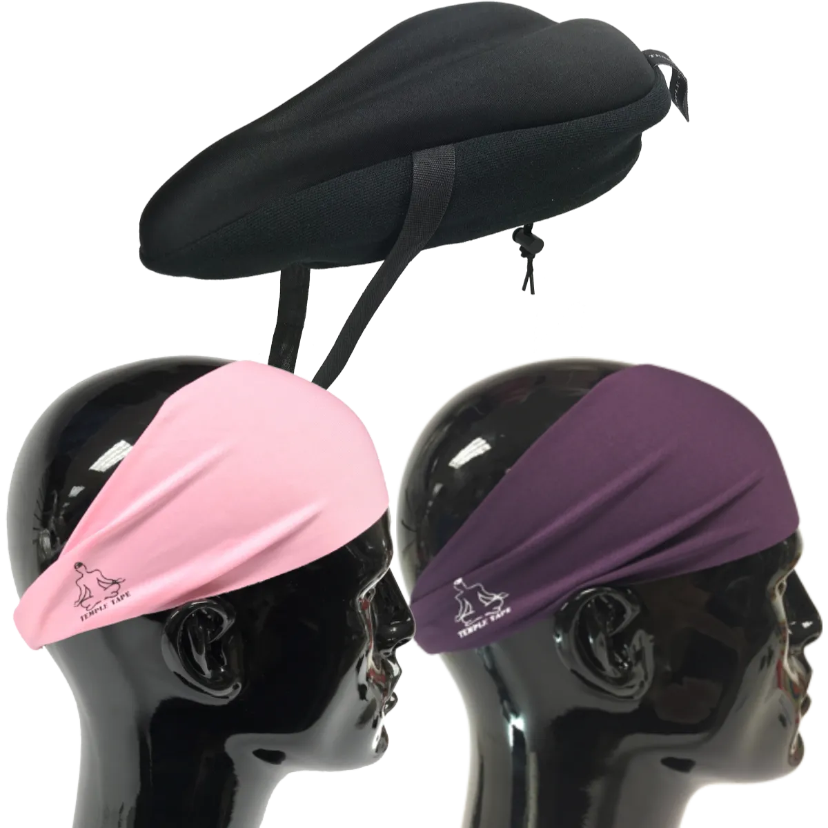 Bundle Pack: Bike Seat Cushion   2 Performance Sweatbands - PelotonMemes Exclusive