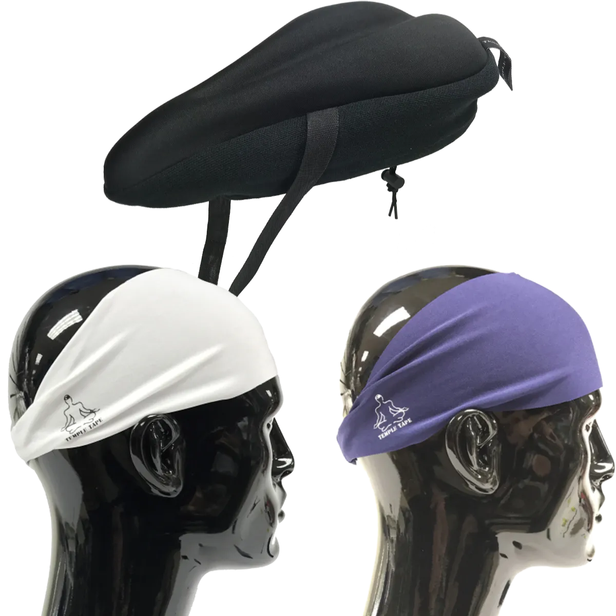 Bundle Pack: Bike Seat Cushion   2 Performance Sweatbands - PelotonMemes Exclusive