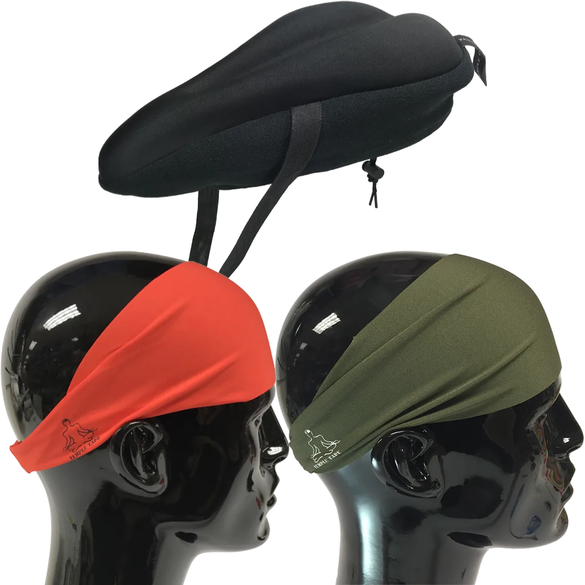 Bundle Pack: Bike Seat Cushion   2 Performance Sweatbands - PelotonMemes Exclusive
