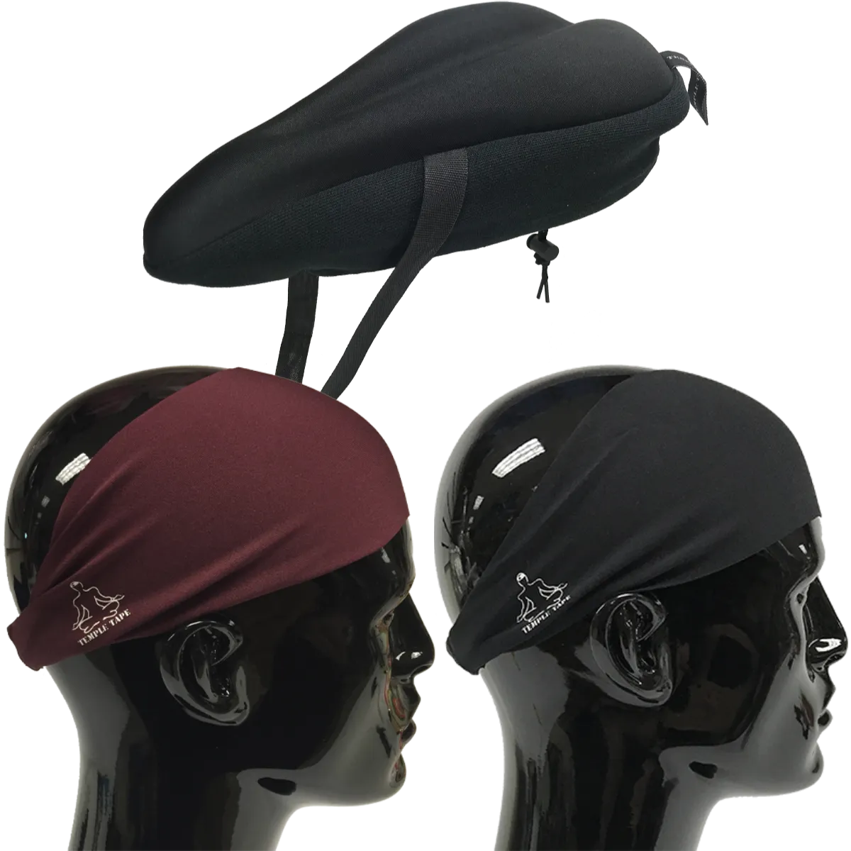 Bundle Pack: Bike Seat Cushion   2 Performance Sweatbands - PelotonMemes Exclusive