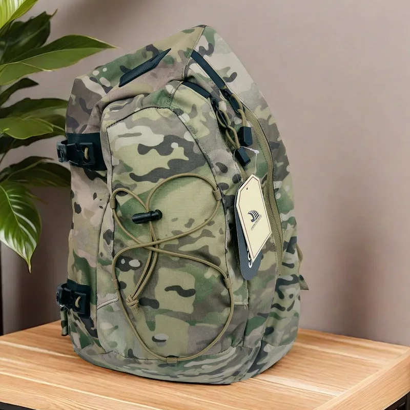 Camouflage 12L Tactical Sling Bag For Men Nylon Chest Bag Military Backpack Mens Tactical Sling Backpack