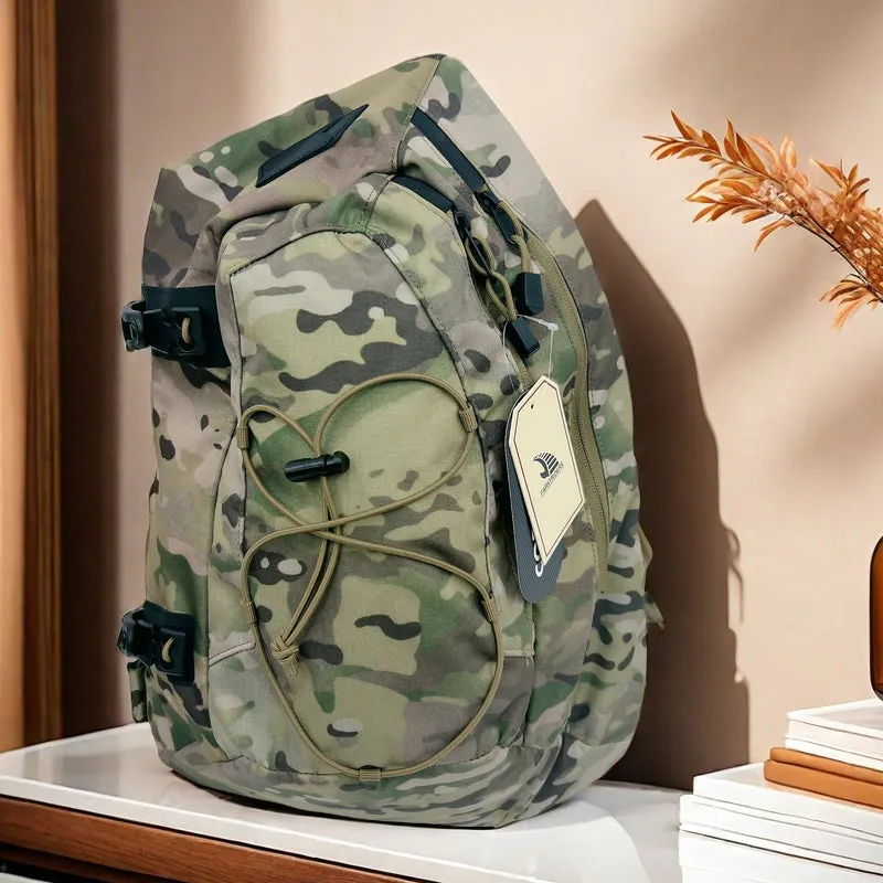 Camouflage 12L Tactical Sling Bag For Men Nylon Chest Bag Military Backpack Mens Tactical Sling Backpack