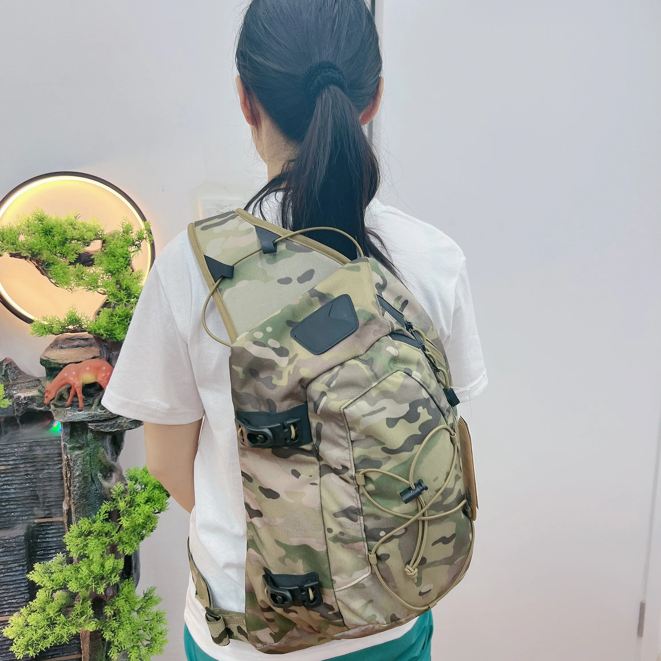 Camouflage 12L Tactical Sling Bag For Men Nylon Chest Bag Military Backpack Mens Tactical Sling Backpack