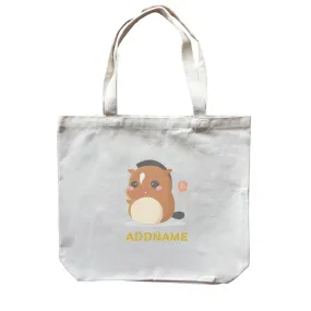 Chinese New Year Cute Twelve Zodiac Animals Horse Addname Canvas Bag
