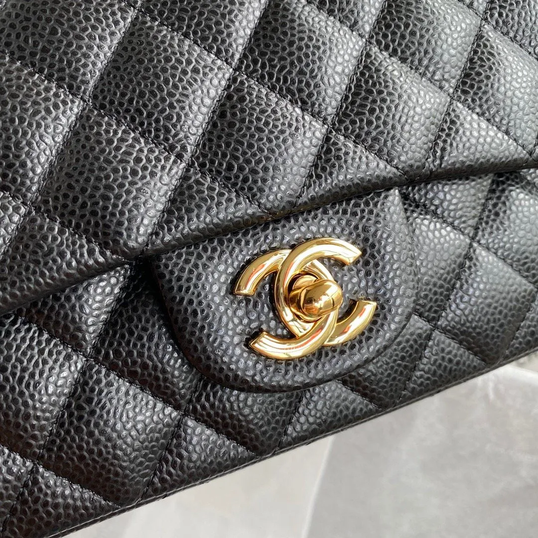 CHLMini Classic Handbag Black For Women 6.7in/17cm