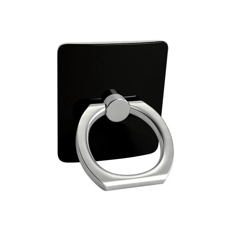 Classic Black iPhone Ring & Kickstand