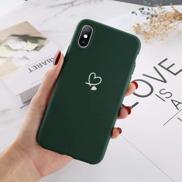 Colorful Love Heart Case For iPhone