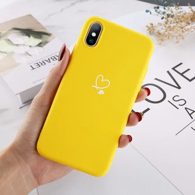 Colorful Love Heart Case For iPhone