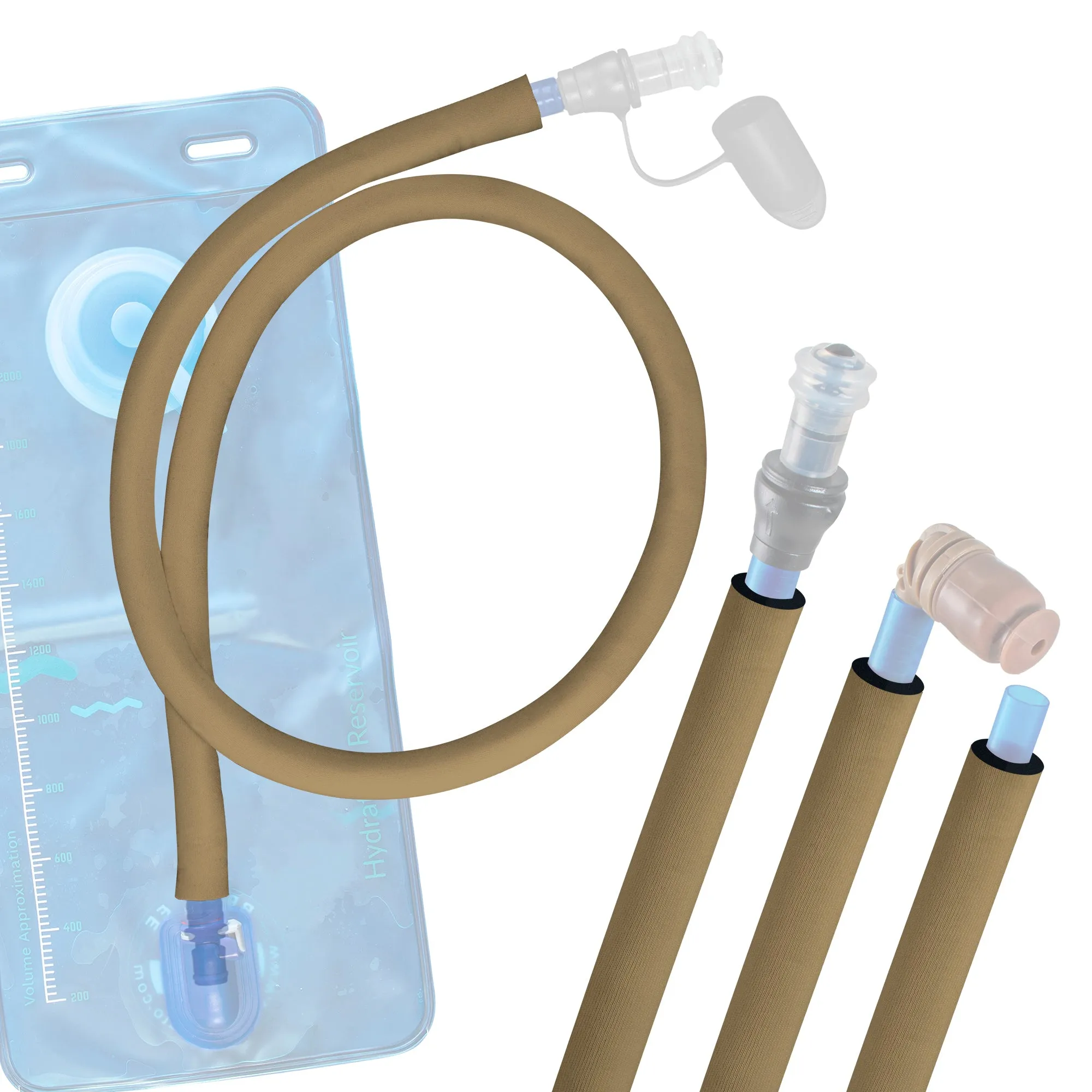Coyote Brown Insulated Drink Tube Hose  Cover